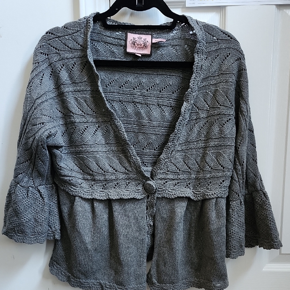 Juicy Couture Charcoal Gray Women's Cardigan